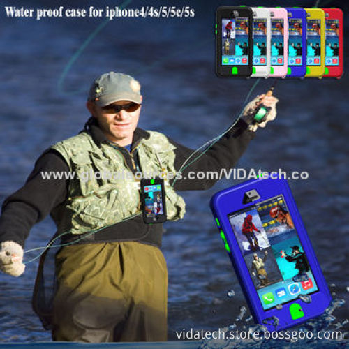 PC Silicone Waterproof/Shockproof/Dirt/Snow Proof Case Cover Case for iPhone 5 Manufacturer